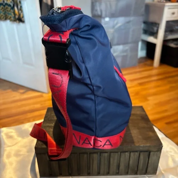 Nautica Navy and Red Crossbody Bag - Picture 6 of 11